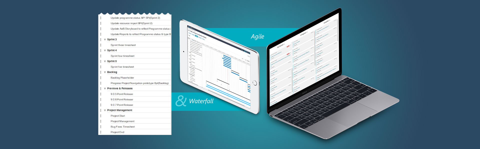 Agile and Waterfall methodologies screenshots